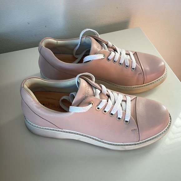 Samuel Hubbard Women’s Fast Pink Full Grain Leather Sneakers Size 6.5 Like New - Picture 5 of 6
